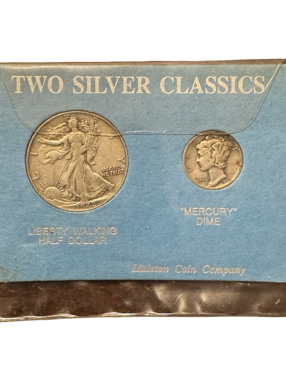 1942 Walking Liberty Half Dollar & 1943 Mercury Dime